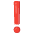 Red Exclamation Mark Emoji from Noto Emoji Set