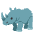 Rhinoceros Emoji from Noto Emoji Set