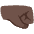 Right Facing Fist Dark Skin Tone Emoji from Noto Emoji Set