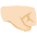 Right Facing Fist Light Skin Tone Emoji from Noto Emoji Set