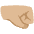 Right Facing Fist Medium Light Skin Tone Emoji from Noto Emoji Set