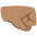 Right Facing Fist Medium Skin Tone Emoji from Noto Emoji Set