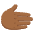 Rightwards Hand Medium Dark Skin Tone Emoji from Noto Emoji Set