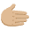 Rightwards Hand Medium Light Skin Tone Emoji from Noto Emoji Set