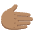 Rightwards Hand Medium Skin Tone Emoji from Noto Emoji Set