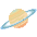 Ringed Planet Emoji from Noto Emoji Set