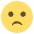 Slightly Frowning Face Emoji from EmojiTwo Colors Set