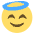 Smiling Face With Halo Emoji from EmojiTwo Colors Set