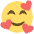 Smiling Face With Hearts Emoji from EmojiTwo Colors Set