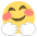 Smiling Face With Open Hands Emoji from EmojiTwo Colors Set