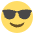 Smiling Face With Sunglasses Emoji from EmojiTwo Colors Set