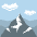 Snow Capped Mountain Emoji from EmojiTwo Colors Set