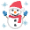 Snowman Emoji from EmojiTwo Colors Set
