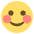 Solid Smiling Face Emoji from EmojiTwo Colors Set