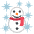 Solid Snowman Emoji from EmojiTwo Colors Set