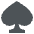Spade Suit Emoji from EmojiTwo Colors Set