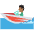 Speedboat Rider Emoji from EmojiTwo Colors Set