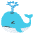 Spouting Whale Emoji from EmojiTwo Colors Set