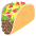 Taco Emoji from EmojiTwo Colors Set
