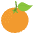 Tangerine Emoji from EmojiTwo Colors Set