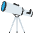 Telescope Emoji from EmojiTwo Colors Set