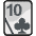 Ten Of Clubs Emoji from EmojiTwo Colors Set