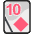 Ten Of Diamonds Emoji from EmojiTwo Colors Set