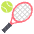 Tennis Emoji from EmojiTwo Colors Set