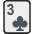 Three Of Clubs Emoji from EmojiTwo Colors Set