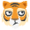 Tiger Face Emoji from EmojiTwo Colors Set