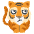 Tiger Emoji from EmojiTwo Colors Set