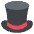 Top Hat Emoji from EmojiTwo Colors Set