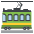 Tram Car Emoji from EmojiTwo Colors Set