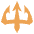 Trident Emblem Emoji from EmojiTwo Colors Set