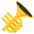 Trumpet Emoji from EmojiTwo Colors Set