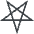 Turned Pentagram Emoji from EmojiTwo Colors Set