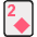 Two Of Diamonds Emoji from EmojiTwo Colors Set