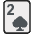 Two Of Spades Emoji from EmojiTwo Colors Set