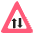 Two Way Traffic Warning Emoji from EmojiTwo Colors Set