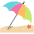 Umbrella On Ground Emoji from EmojiTwo Colors Set