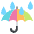 Umbrella With Rain Drops Emoji from EmojiTwo Colors Set