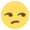 Unamused Face Emoji from EmojiTwo Colors Set