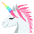 Unicorn Emoji from EmojiTwo Colors Set