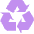 Universal Recycling Symbol Emoji from EmojiTwo Colors Set