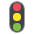 Vertical Traffic Light Emoji from EmojiTwo Colors Set