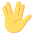 Vulcan Salute Emoji from EmojiTwo Colors Set