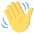 Waving Hand Emoji from EmojiTwo Colors Set