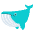 Whale Emoji from EmojiTwo Colors Set