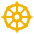 Wheel Of Dharma Emoji from EmojiTwo Colors Set