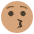 Whistling Face Emoji Emoji from EmojiTwo Colors Set